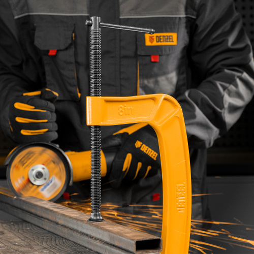 Струбцина G-образная, усиленная, 200 мм Denzel по ценам производителя в Краснодаре с доставкой по всей России