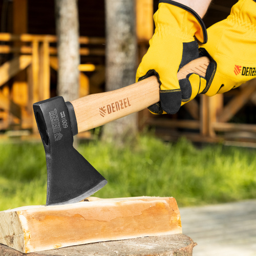 Топор, 600 г, кованый, буковое топорище Denzel по ценам производителя в Краснодаре с доставкой по всей России