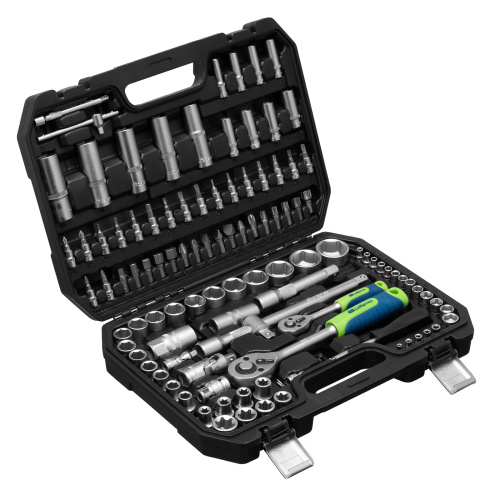 Набор инструментов, 1/2", 1/4", 108 предметов// Сибртех по ценам производителя в Краснодаре с доставкой по всей России