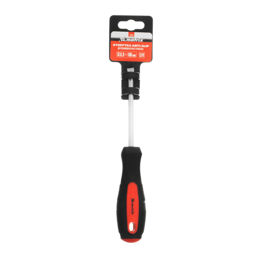 Отвертка Anti-Slip, SL6 х 100 мм, CrV, двухкомпонентная рукоятка Matrix по ценам производителя в Краснодаре с доставкой по всей России