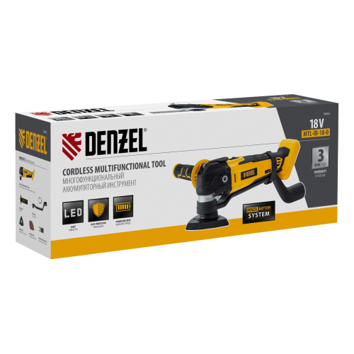 Многофункциональный инструмент аккумуляторный MTL-IB-18-0, Li-Ion, 18 В Denzel по ценам производителя в Краснодаре с доставкой по всей России