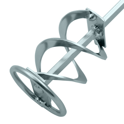 Миксер для красок и штукатурных смесей, 60 х 400 мм, оцинкованный, шестигранный хвостовик 8 мм Denzel по ценам производителя в Краснодаре с доставкой по всей России