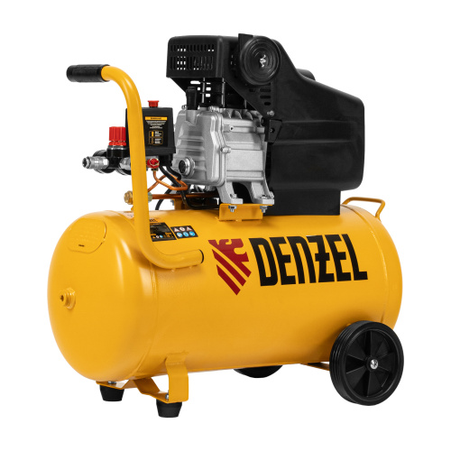 Компрессор воздушный, прямой привод DC1500/50, 1.5 кВт, 50 литров, 220 л/мин Denzel по ценам производителя в Краснодаре с доставкой по всей России