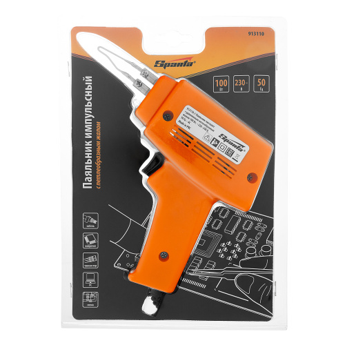 Паяльник импульсный с петлеобразным жалом, 100 Вт, 220 В Sparta по ценам производителя в Краснодаре с доставкой по всей России