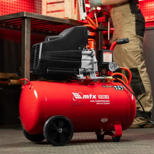 Компрессор воздушный DC1500L/50, 1,5 кВт, 50 л, 210 л/мин MTX по ценам производителя в Краснодаре с доставкой по всей России