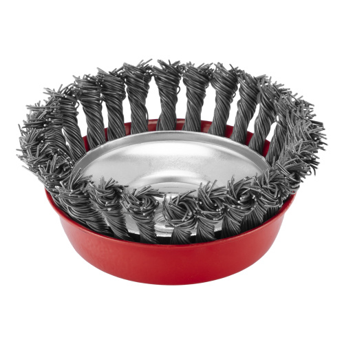 Щетка для УШМ, 125 мм, М14, "чашка", крученая проволока 0.8 мм Matrix по ценам производителя в Краснодаре с доставкой по всей России