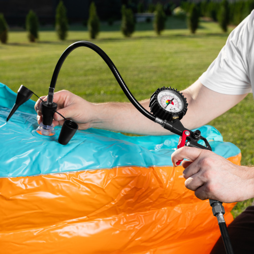 Компрессор воздушный DL1100 1.1 кВт, 180 л/мин, с набором аксессуаров Denzel по ценам производителя в Краснодаре с доставкой по всей России