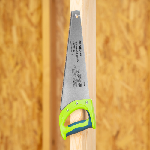 Ножовка по дереву"Зубец" для точных пильных работ, 350 мм, каленый зуб 2D, 14 TPI, двухкомпонентная рукоятка Сибртех по ценам производителя в Краснодаре с доставкой по всей России