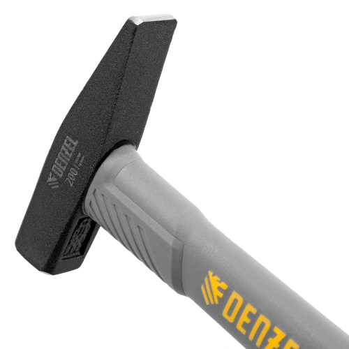 Молоток слесарный, 200 г, кованый, фибергласовая рукоятка c TPR покрытием Denzel по ценам производителя в Краснодаре с доставкой по всей России