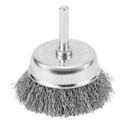 Щетка для дрели, 65 мм, "чашка" со шпилькой, витая проволока Сибртех по ценам производителя в Краснодаре с доставкой по всей России