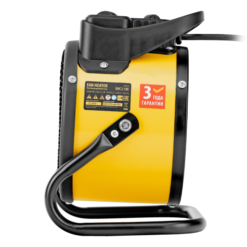 Тепловая пушка, керамический нагреватель (тепловентилятор) DHC 2-100, 230 В, 0.025/1/2 кВт Denzel купить в Москве с доставкой по всей России | ProtosMarket.ru