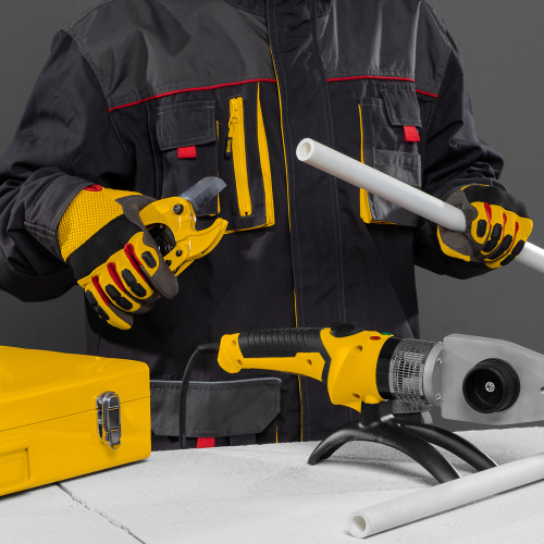 Аппарат для сварки пластиковых труб DWP-2000, Х-Pro, 2000 Вт, 300 град, комплект насадок, 20-63 мм Denzel по ценам производителя в Краснодаре с доставкой по всей России