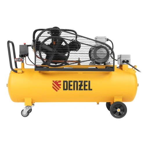 Компрессор воздушный BCW3000-T/100, ременный привод, 3.0 кВт, 100 литров, 520 л/мин Denzel по ценам производителя в Краснодаре с доставкой по всей России
