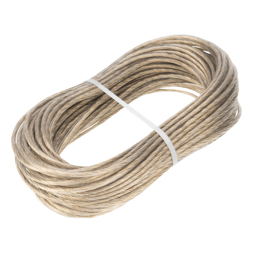 Трос металлополимерный прозрачный ПР-4.0, толщина 4.0 мм, моток 20 метров Сибртех по ценам производителя в Краснодаре с доставкой по всей России