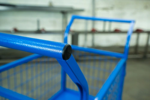 Тележка платформенная TOR ТП-2С (600х900) с бортами из сетки и двумя ручками (колеса 160 мм) по ценам производителя в Краснодаре с доставкой по всей России