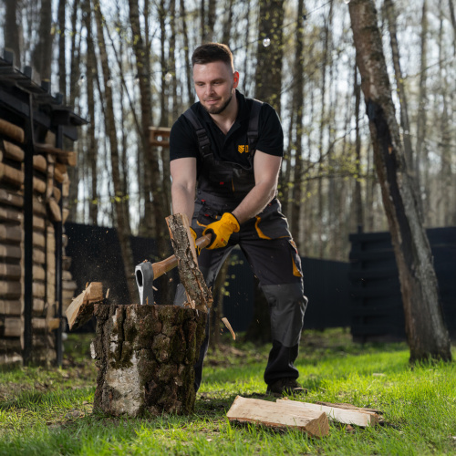 Топор кованый, 1360 г, американский тип, буковая рукоятка, 700мм, EFP Denzel по ценам производителя в Краснодаре с доставкой по всей России